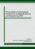 Proceedings of International Conference on Material Science and Engineering 2016