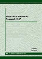 Mechanical Properties Research 1987