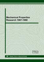 Mechanical Properties Research 1987-1988