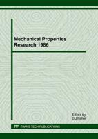 Mechanical Properties Research 1986