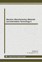 Machine, Manufacturing, Materials and Information Technology II