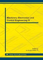 Machinery Electronics and Control Engineering IV