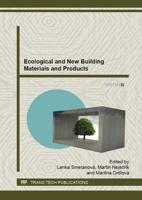 Ecological and New Building Materials and Products