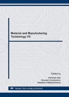 Material and Manufacturing Technology VII