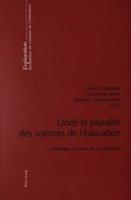 Unite Et Pluralite Des Sciences De L'education