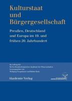 Kulturstaat Und Bürgergesellschaft