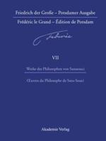 Werke Des Philosophen Von Sanssouci / Oeuvres Du Philosophe De Sans-Souci