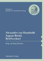 Alexander Von Humboldt / August Böckh, Briefwechsel