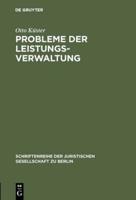 Probleme Der Leistungsverwaltung