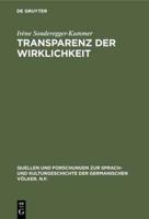 Transparenz der Wirklichkeit