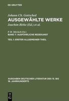 Ausgewählte Werke, Bd 7/Tl 1, Erster Allgemeiner Theil