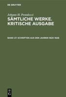 Schriften Aus Den Jahren 1820-1826