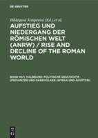 Politische Geschichte (Provinzen Und Randvölker: Afrika Und Ågypten)