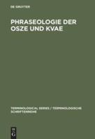 Phraseologie der OSZE und KVAE