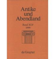 Antike Und Abendland 1999