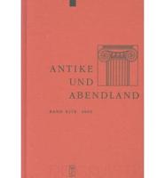 Antike Und Abendland V. 49