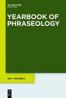 Yearbook of Phraseology 2011. 2