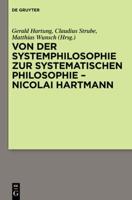 Von Der Systemphilosophie Zur Systematischen Philosophie - Nicolai Hartmann