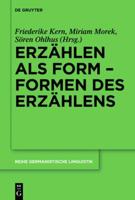 Erzählen Als Form - Formen Des Erzählens