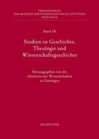 Studien Zu Geschichte, Theologie Und Wissenschaftsgeschichte