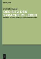 Der Sitz Der Sprache Im Leben