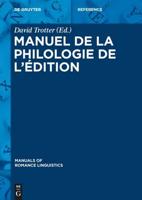 Manuel de la philologie de l'édition
