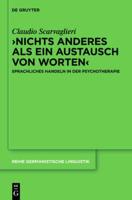 ›Nichts Anderes Als Ein Austausch Von Worten‹