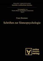 Schriften zur Sinnespsychologie