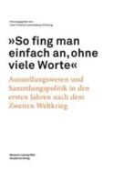 "So Fing Man Einfach an, Ohne Viele Worte"