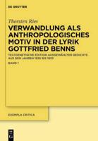 Verwandlung als anthropologisches Motiv in der Lyrik Gottfried Benns