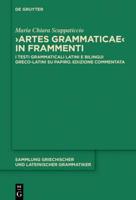 "Artes Grammaticae" in Frammenti