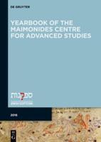 Yearbook of the Maimonides Centre for Advanced Studies