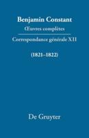 Correspondance Générale 1821-1822
