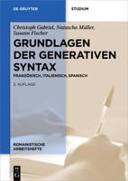 Grundlagen Der Generativen Syntax