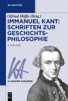 Immanuel Kant: Schriften Zur Geschichtsphilosophie