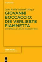 Giovanni Boccaccio: Die Verliebte Fiammetta
