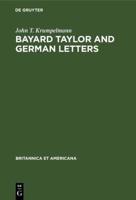 Bayard Taylor and German letters