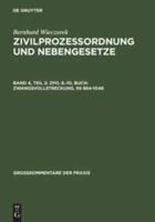 ZPO, 8.-10. Buch: Zwangsvollstreckung, §§ 864-1048