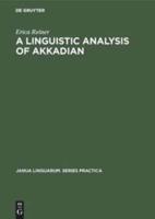 A Linguistic Analysis of Akkadian