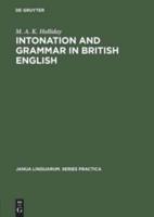 Intonation and grammar in British English