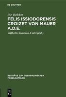 Felis Issiodorensis Croizet Von Mauer a.d.E