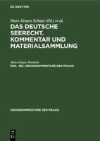 Georg Abraham: Das Deutsche Seerecht. Kommentar Und Materialsammlung. Erg. -Bd