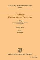 Die Lieder Walthers Von Der Vogelweide