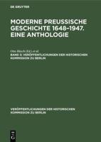 Moderne Preuische Geschichte 1648-1947. Eine Anthologie. Band 3