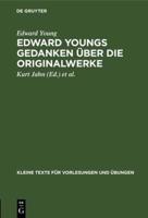 Edward Youngs Gedanken Über Die Originalwerke