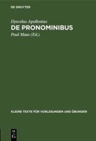 De Pronominibus