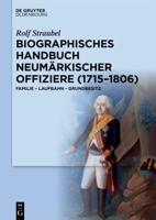 Biographisches Handbuch Neumärkischer Offiziere (1715-1806)