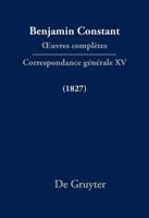 Correspondance Générale 1827