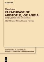 Paraphrase of Aristotle, ›De Anima‹