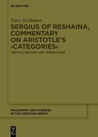 Sergius of Reshaina, Commentary on Aristotle's ›Categories‹